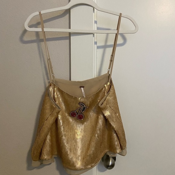 Free People - Golden Cherry TOP - Picture 4 of 7